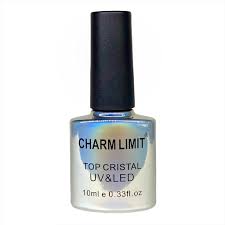 Top Coat "Efecto Cristal" UV y LED CHARM LIMIT 10 ml