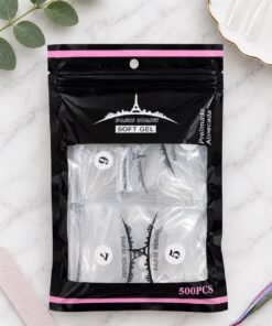 Tips Soft Gel PARIS NIGHT x500 Almendra - Prelimadas