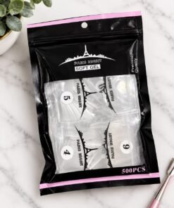 Tips Soft Gel PARIS NIGHT x500 Coffin - Prelimadas