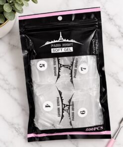 Tips Soft Gel PARIS NIGHT x500 Cuadrados - Prelimadas