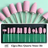 Set Fresas para manicura y pedicura x12uni