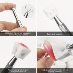 Pinza de agarre para difuminar