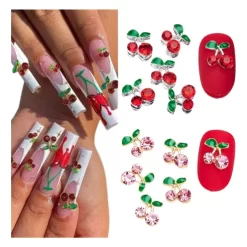 Apliques cerezas x12