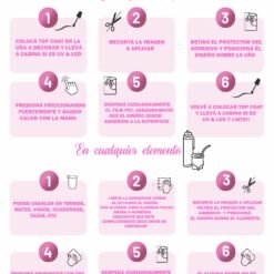 Instrucciones de Uso Sticker Uñas Chic