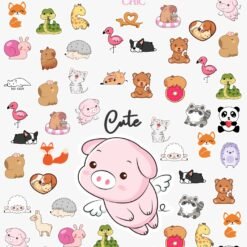 Sticker UÑAS CHIC ANIMALITOS Línea Cute