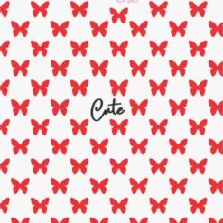 Sticker UÑAS CHIC MARIPOSAS ROJOS Línea Cute