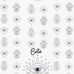 Sticker UÑAS CHIC OJO TURCO NEGRO Línea Cute