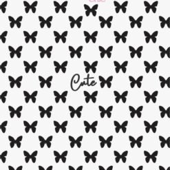 Sticker UÑAS CHIC MARIPOSAS NEGRAS Línea Cute