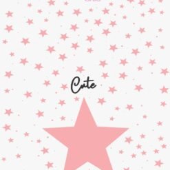 Sticker UÑAS CHIC ESTRELLAS ROSAS Línea Cute