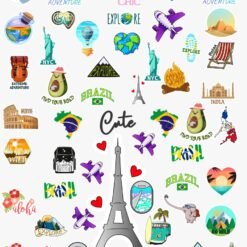 Sticker UÑAS CHIC TRAVEL Línea Cute