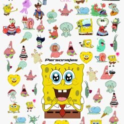 Sticker UÑAS CHIC BOB ESPONJA Línea Personajes