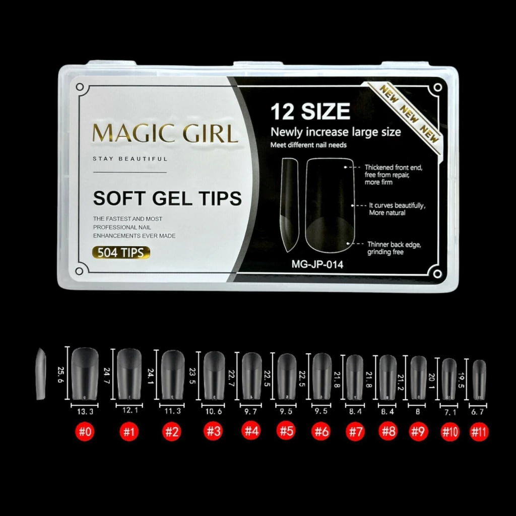 Tips Soft Gel MG x504 Cuadrada Corta