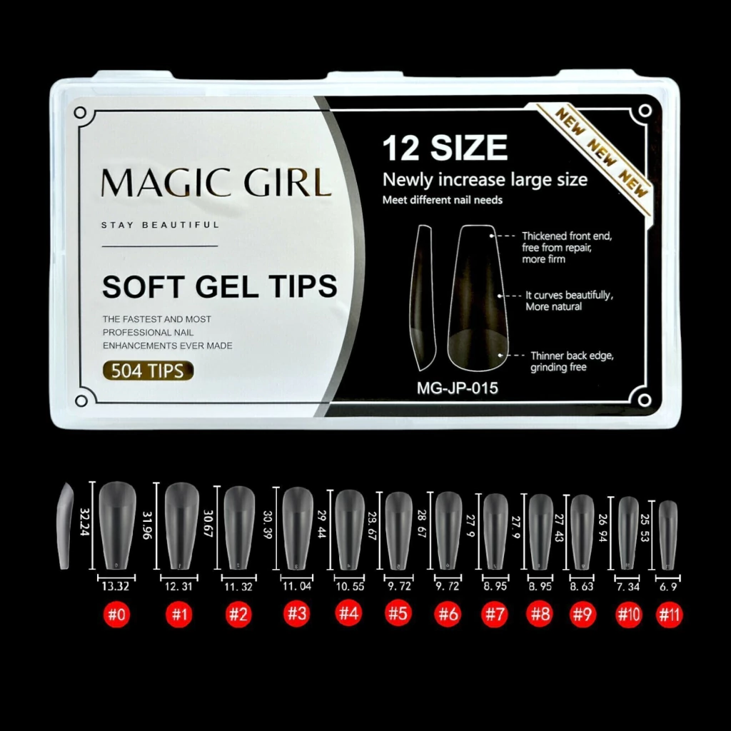 Tips Soft Gel MG X504 Coffin