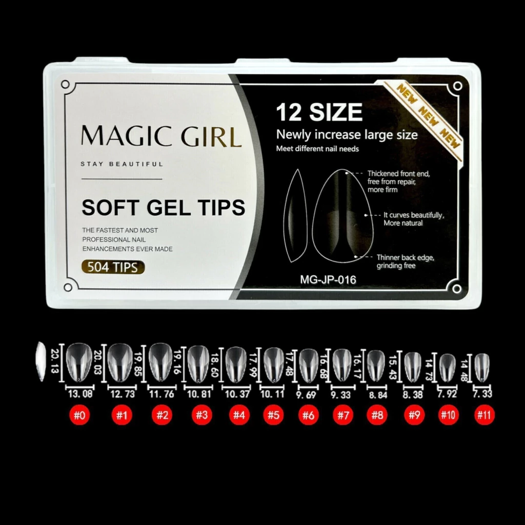 Tips Soft Gel MG x504 Almendra