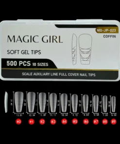 Tips Soft Gel MG X504 Coffin