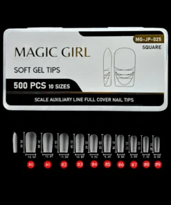 Tips Soft Gel MG x504 Cuadrada Corta