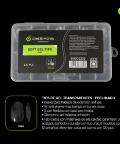 Tips Soft Gel CHERIMOYA x120 Oval Cortos