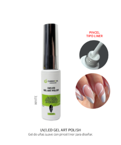 Gel Art Polish UV LED CHERIMOYA 8ml Blanco