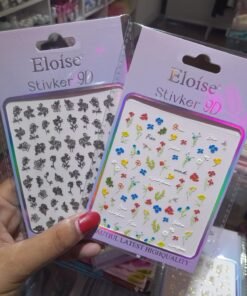 Sticker Adhesivo Flores 9D