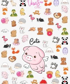 Sticker UÑAS CHIC ANIMALITOS Línea Cute