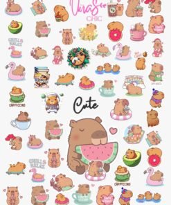 Sticker UÑAS CHIC CAPIBARA Línea Cute