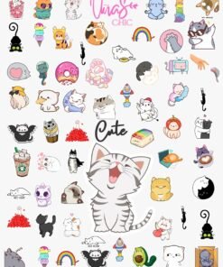 Sticker UÑAS CHIC CAT Línea Cute