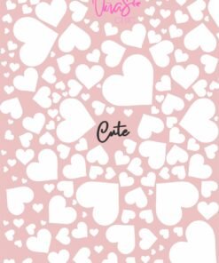 Sticker UÑAS CHIC CORAZONES BLANCOS Línea Cute