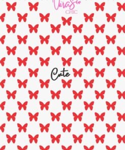 Sticker UÑAS CHIC MARIPOSAS ROJOS Línea Cute