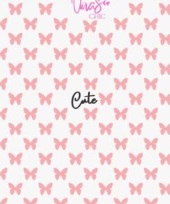 Sticker UÑAS CHIC MARIPOSAS ROSAS Línea Cute
