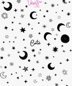 Sticker UÑAS CHIC LUNAS & ESTRELLAS Línea Cute