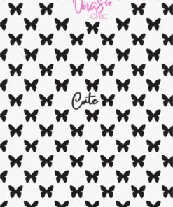 Sticker UÑAS CHIC MARIPOSAS NEGRAS Línea Cute