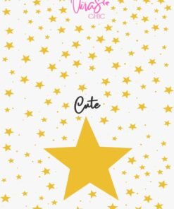 Sticker UÑAS CHIC ESTRELLAS DORADAS Línea Cute