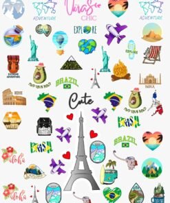 Sticker UÑAS CHIC TRAVEL Línea Cute