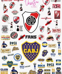 Sticker UÑAS CHIC RIVER BOCA Línea Fans