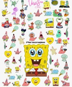 Sticker UÑAS CHIC BOB ESPONJA Línea Personajes
