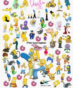 Sticker UÑAS CHIC LOS SIMPSON Línea Personajes