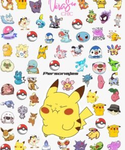 Sticker UÑAS CHIC POKEMON Línea Personajes