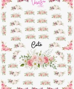 Sticker UÑAS CHIC ROSAS Línea Cute