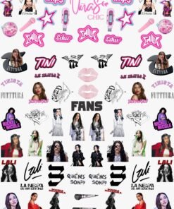 Sticker UÑAS CHIC POP FEMENINO Línea Fans