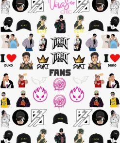Sticker UÑAS CHIC TRAP ARGENTINO Línea Fans