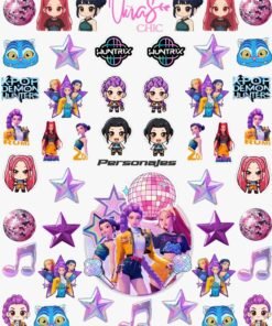 Sticker UÑAS CHIC GUERRERAS K-POP Línea Personajes